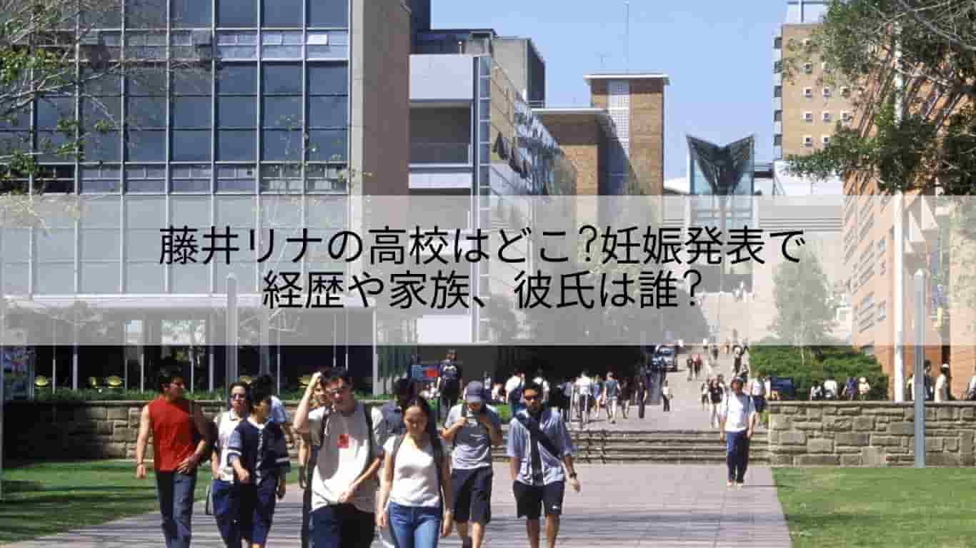 藤井リナの高校はどこ 妊娠発表で経歴や家族 彼氏は誰 あやね変容記